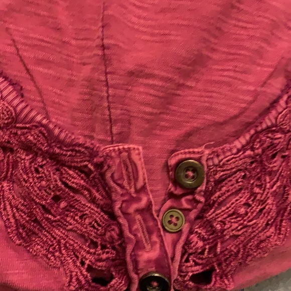 Free People We The Free Long Sleeve Henley Size S - Picture 5 of 5